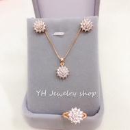 [YH] 3 in 1 Bangkok Rose Gold Jewellery Set