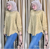 kemeja rayon wanita terlaris tahun ini/kemeja blouse rayon motif/blouse wanita/kemeja balon/atasan m