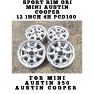 Sport Rim Ori Mini Austin Cooper 12 Inch 4H PCD100 4.5JJ Offset+35 For Mini Austin Coopers