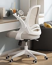 Hbada Office Chair Ergonomic Desk Chair Work Chair Swivel Chair with Folding Armrests Mesh Computer