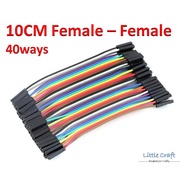 Arduino IoT Jumper Wire 1P-1P 2.54mm Female to Female 10cm 40Ways