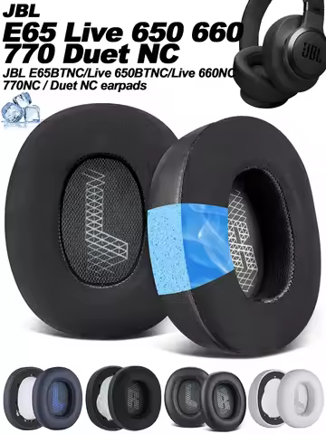 Earphone pads For JBL E65BTNC/Live 650BTNC/Live /Live 660NC/Duet NC Live 770NC replacement Earpads E
