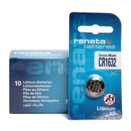 Renata CR1632 Battery 3V Lithium Coin Cell (1 card)