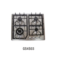 for 4 Eyes Burner Grill Built in Gas Stove with Accessories Stainless Steel Cast Iron Silver Aluminu