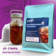 (431) Cà phê Cold Brew Túi Lọc Ethiopia Gori Geisha 100% Arabica nguyên chất (5 túi x 40g) tiện lợi