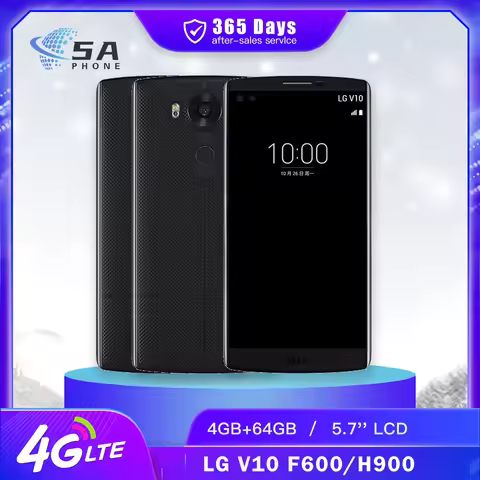 Original LG V10 4G LTE Mobile Phone F600 H900 H961N 4GB RAM 64GB ROM 5.7'' 16MP+5MP Snapdragon 808 H