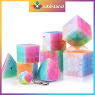 Rubik Jelly QiYi 2x2 3x3 4x4 Pyraminx Skewb Square-1 SQ1 Axis Rubic Variant Intelligence Toy Rubik C
