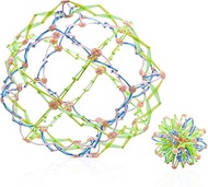 4E's Novelty Glow in Dark Expandable Ball, Plastic Fidget Toy, Sensory Stress Relief Sphere, Expands