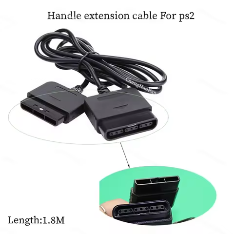 ChengHaoRan For PS2 Handle Extension Cable Handle Extension Cable Wired PS2 Accessory Wire Length 1.