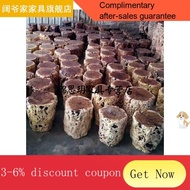 YQ57 Kuoye's House Jujube Tree a Block of Wood Or Stone Root Carving Stool Base Solid Wood Household Coffee Table Tea St