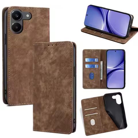 For Poco X8 Pro 5G/Redmi Turbo 5 5G Case Retro Business Flip Magnet PU Leather Case Card Slots Funda