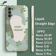 JieFie ดอกไม้กรณีโทรศัพท์สำหรับ OPPO Reno 2F / 4F / 5F / 8T / 2 / 3 / 4 / 4 Pro / 5 / 5 Pro / 6 แฟชั