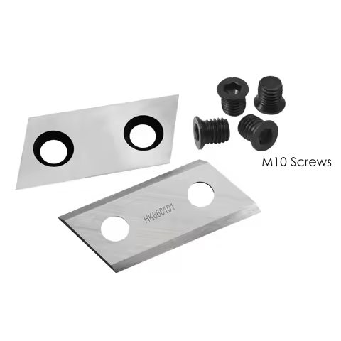 Garden Shredder Blade Chipper Knife with Screws, Fit Eco ES1600, McCulloch, MCS2001, BG-KS 2040, Stu