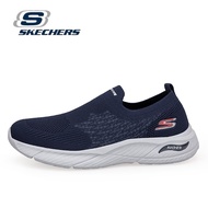 Skechers_ รองเท้าผ้าใบผู้ชายเดินยิม, กิจวัตร, โรงเรียน, การทํางาน GOwalk Flex Striking Look Walking Air-cooled Goga Mat Flex, Ortholite, Ultra Go - 124960-NVLV