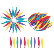 100pcs/bag Dental Orthodontic Elastic Placer for Braces--Elastic Rubber Band Placers Mix Color