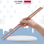 SAMSTORE Stir-Frying Chopsticks - Natural Coconut Wood Chopsticks 38cm Long Specialized in Stirring 