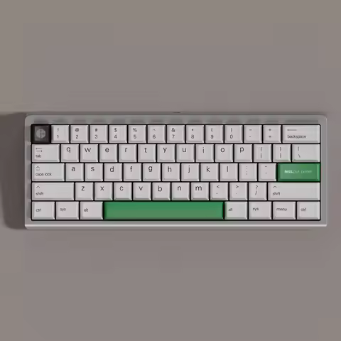 Cherry Profile Less But Better Keycap PBT Dye Sublimation Keycaps White Green 147keys For MX Switch 