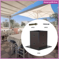 [SharprepublicefMY] Post Base Screw Hardware Steel Home Post Bracket Anchor Base for Family Gatherin