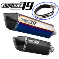 Bracket Muffler PROJECT79 QPM50 Stainless Steel Bracket Tabung AKRAPOVIC Yoshimura 368G Carbon Fiber