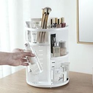 旋轉化妝品收納盒360度組裝塑料桌面多層圓形大號韓式家用置物架