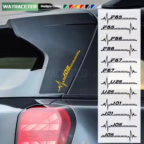 2 Pcs/Set Car Window Sticker Body Vinyl Decal For MINI Cooper 2025 J01 F65 F66 F67 2024 JCW U25 Coun