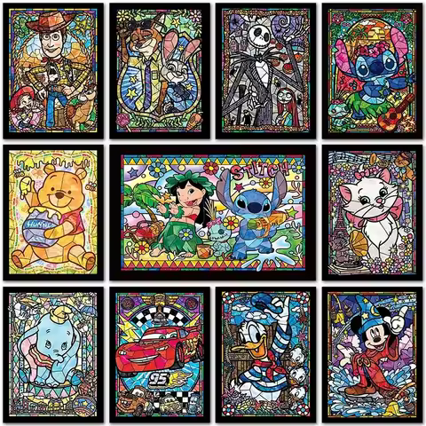 5D DIY Diamond Painting kit Disney Mickey Mouse Dumbo Cars Full Square&Round Diamond mosaic embroide