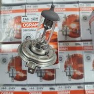 Đèn Halogen Osram Chân H4 điện 12v/24v nguyên bản. Bóng đèn pha chân H4 Osram sản xuất tại Đức.