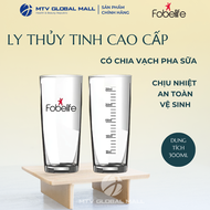 Ly Thủy Tinh Fobelife Có Chia Vạch Pha Sữa Dung Tích 300ml