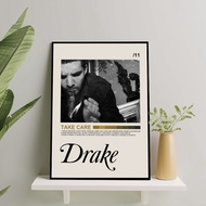Drake Poster - Take Care cover album Frameblock