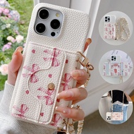 1 PC Luxury High-End Faux Leather Wallet Phone Case For I Phone 16 16e 15 14 Plus 13 12 11 Pro Max L