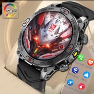 Rugged Military GPS Smart Watch Men AMOLED HD Screen Heart Rate Bluetooth Call Waterproof Outdoor Sm