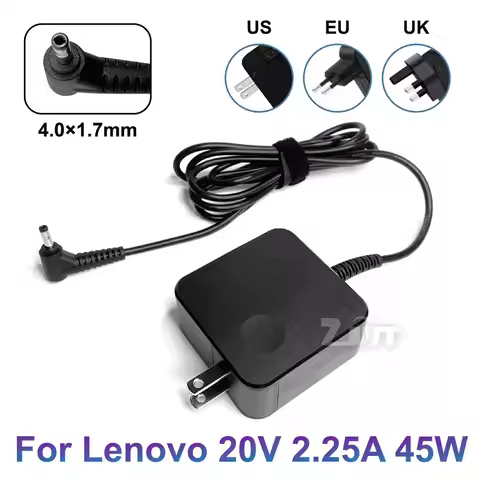 20V 2.25A 45W 4.0*1.7mm AC Laptop Power Adapter Charger For Lenovo Ideapad 320 100 100s N22 N42 yoga
