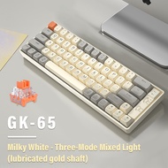 Mechanical keyboard 3 mode hotswap Mechanical keyboard RGB backlit wireless keyboard gk65