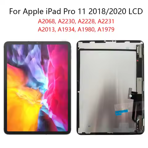 11'' For iPad Pro 11 2018 2020 A2013 A1934 A2068 A2230, LCD Display Touch Screen Digitizer Assembly