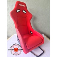 2pcs RECARO RED BUCKET SEAT Seat High Quality Back Racing Seats non recline