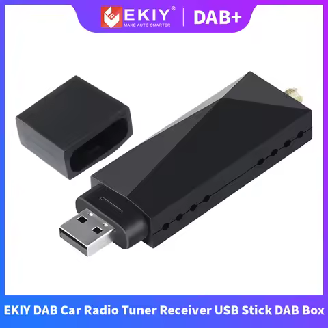 EKIY DAB Tuner Receiver USB Dongle DAB-Box for Android DVD Antenna Digital Audio Broadcasting FM Amp
