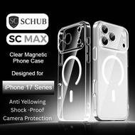 (SG) SCMax Anti-Yellowing G3.5 1.5MM Thick Clear Phone Case for iPhone 17 Pro Max/17Pro , Shock-Proo