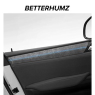 For BMW X3 F25 X4 F26 Made of Alcantara Adhesive Door Panel Trim Strip Performance Stickers 4pcs Car