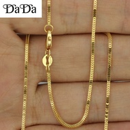 18k saudi gold Pawnable Choker Necklace for Women legit box word chain ladies gift jewelry gift jewelry box