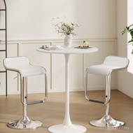 Bar High Leisure Household Table Balcony Restaurant Small Bar Table Leg Milk Tea Table Table WZ9N