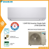 Daikin 1.5hp Inverter Wall Mounted Air Conditioner R32 Gas Aircond FTKF35AV1M/RKF35AV1M