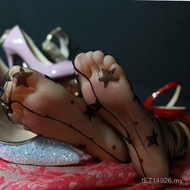 Silicone Foot Props for Display Shooting - Realistic Woman's Stockings and Shoes - G39