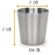 304 Stainless Steel Cup / Mug - 150 ML