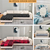 READY STOCK* Couch Cover 1/2/3/4 Seat Sofa Cover Sofa Protector L Shape Sofa Cover Cushion Cover Seat Cushion Cover