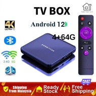 【Shipping From Malaysia】H96 MAX Android 12.0 Media Player Set Top Box RK3318 Quad-Core Support 2.4G/