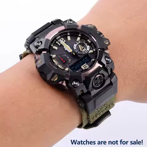GWG-B1000 Men Breathable Nylon Strap for Casio Third Generation Big Mud King GWG-B1000 Series Modifi