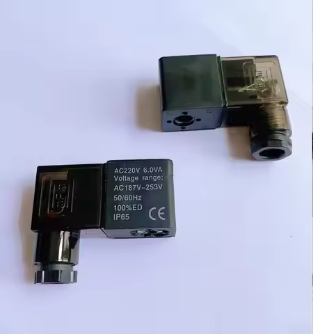 DC12V DC24V AC110V AC220V Solenoid Valves coil with LED for solenoid valve 2V025 3V210 4V210 4V220 4