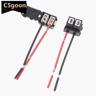 C5GOON 2Pcs H7 LED Headlight Socket Adapter Wiring Harness Sockets Car Wire Connector Cable Plug For
