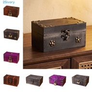 IVORY Jewelry Storage Box with a Lock, Retro Style Antique Multifunctional Treasure Chest, Escape Ro