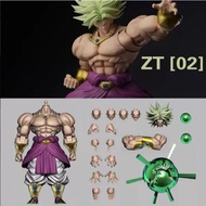 ZT 02 Studio Broly Ancient Warrior Green Hair Action Figure